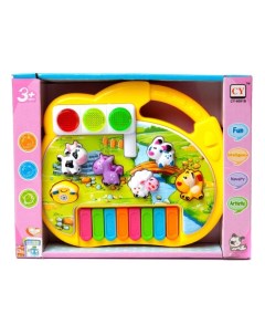 Пианино Junfa Звуки животных звуковые и световые эффекты 21 8х5х16 6 см CY 6091B Junfa toys