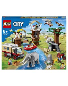 Конструктор City 60307 Лагерь спасения дикой природы Lego