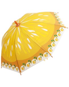 Зонт детский полуавтоматический Апельсин со свистком r 39см цвет оранжевый Sima-land