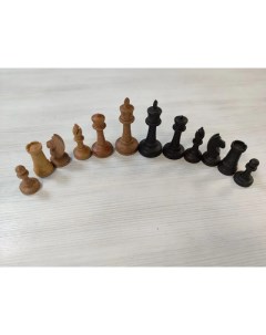 Шахматные фигуры без доски деревянные из бука с утяжелением большие ФР3У Lavochkashop
