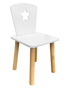 Детский стул Звездочка белоснежный Русэкомебель