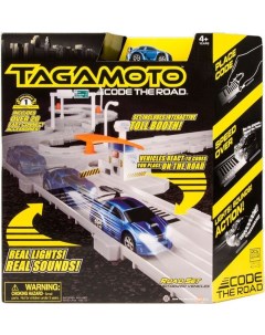 Гоночный трек Тагамото 1 машинка 20 доп элементов звук свет синий и зеленый Hexbug