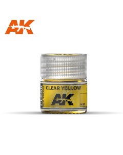 Краска акриловая Clear Yellow прозрачный желтый 10 мл Ak interactive