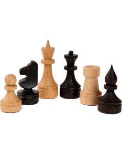 Шахматные фигуры Кинешемские из бука без утяжеления без доски Woodgames