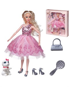 Кукла Junfa Atinil Мой розовый мир с собачкой 28см WJ 21541 Junfa toys