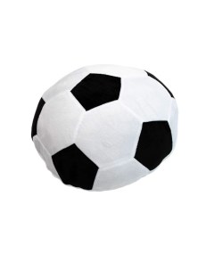 Мягкая игрушка Подушка декоративная Мяч футбольный белый черный Омзэт