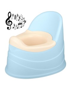 Горшок детский музыкальный съёмная чаша цвет голубой Пластишка