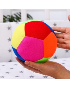 Развивающая игрушка Мяч футбольный цветной с бубенчиком Дельфин