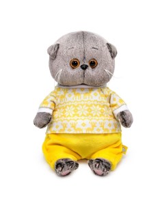 Мягкая игрушка Басик Baby в зимней пижамке 20 см Budi basa