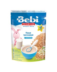 Каша Premium Каша гречневая молочная с 4 месяцев 200 г Bebi
