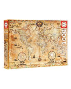 Пазл классический Античная карта мира 1000 деталей Educa