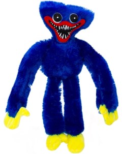 Мягкая игрушка Huggy Wuggy синяя 40 см Kids choice