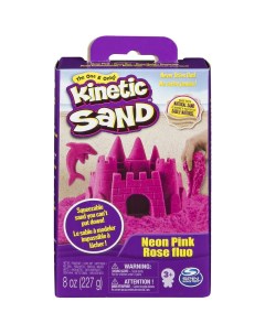 Кинетический песок Kinetic Sand набор для лепки 240 г розовый Spin master