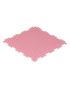 Массажный развивающий коврик Шипы мягкие розовый пастельный 1 эл Ортодон