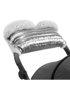 Муфта для рук на коляску Soft Fur Lux Silver Esspero