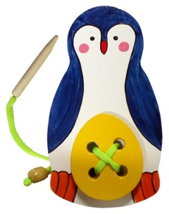 Шнуровка Пингвин с яйцом Rntoys