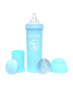 Антиколиковая бутылочка для кормления синий Pastel Blue 330 мл Twistshake