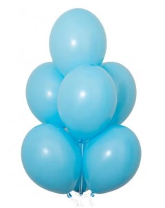 Воздушные шарики Голубые 30 см набор 100 шт натуральный латекс Up&up