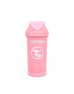Поильник с трубочкой Straw Cup цвет пастельный розовый Pastel Pink 360 мл Twistshake