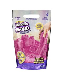 Кинетический песок набор для лепки розовый с блестками Kineticsand 6060800 Kinetic sand