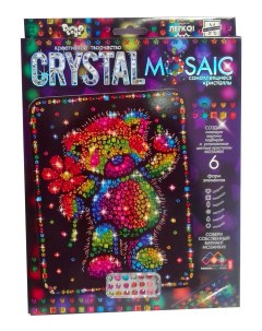 Мозаика из пайеток Crystal Mosaic Мишка Danko toys