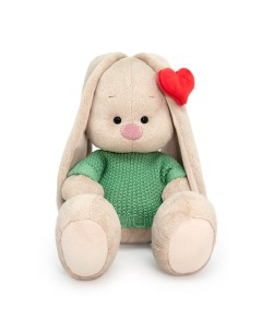 Мягкая игрушка Зайка Ми в свитере и с сердечком на ушке 23 см Nobrand