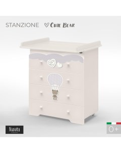 Детский пеленальный комод Stanzione Honey Bear Vaniglia Ваниль Nuovita