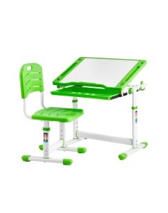Комплект Arlekino парта стул выдвижной ящик зелёный Kinderzen