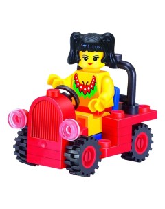 Детский конструктор girls series девочка в автомобиле 34 дет 1205 Brick