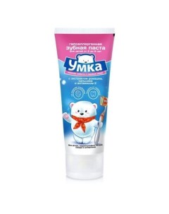 Детская зубная паста с экстрактом ромашки кальцием и витамином Е 100 г Умка