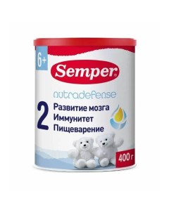 Молочная смесь Baby Nutradefense от 6 до 12 мес 400 г Semper