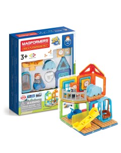 Конструктор магнитный Max s Playground Set 33 детали игровая площадка Magformers