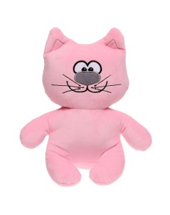 Мягкая игрушка Кот Счастливчик цвет розовый 21 см Прима тойс