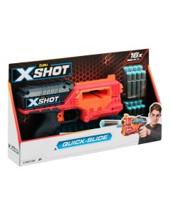 Бластер игрушечный с 16 мягкими снарядами X-shot