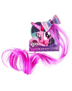 Прядь для волос Бант Искорка My Little Pony фиолетовая 40 см Nobrand