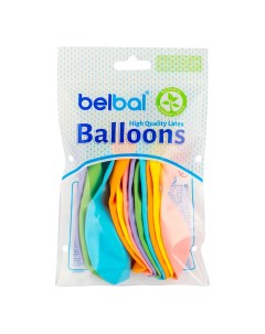 Воздушные шары 36 см 12 шт в ассортименте цвет по наличию Belbal