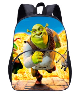 Рюкзак бегущий Шрек Shrek черный 29х12х40 см 14 литров Starfriend