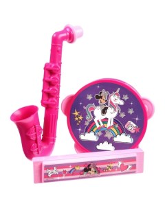 Музыкальные инструменты набор 3 предмета Минни Маус цвет розовый SL 05806 Disney