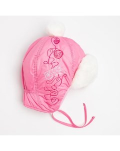 Шапка Китти для девочки цвет розовый размер 44 Olle