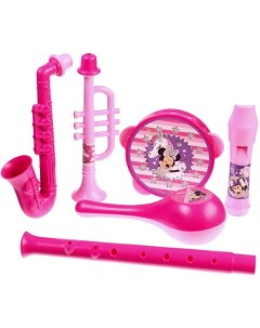 Музыкальные инструменты в наборе 5 предметов Минни Маус цвет розовый SL 05807 Disney