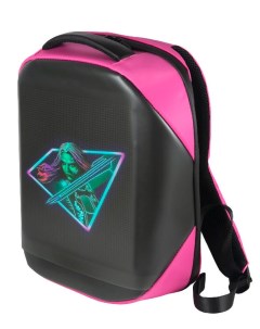 Рюкзак с LED экраном Atlas Plus цвет розовый PowerBank в комплекте Atlas bag