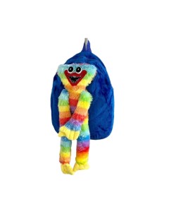 Рюкзак детский плюшевый с игрушкой Лилли Милли Хаги Ваги цвет синийрадужный Nobrand