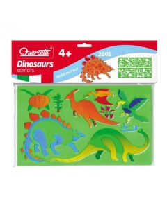 Динозавры набор трафаретов 4 шт для детей от 4 лет Nobrand