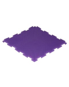 Массажный развивающий коврик пазл Трава жесткая фиолетовый 1 эл Ортодон