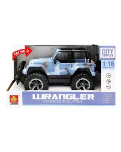 Внедорожник инерционный Jeep Wrangler голубой 1 16 Weny!