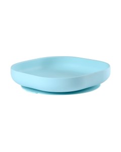 Тарелка из силикона Silicone Suction Plate Blue Beaba