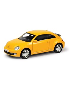 Машина металлическая RMZ City 1 32 Volkswagen New Beetle желтый матовый цвет Uni fortune