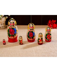 Деревянная игрушка Матрёшка Семёновская 6 кукол высшая категория Sima-land