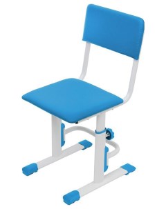 Детский стул для школьника регулируемый City Smart S Белый Синий Polini-kids