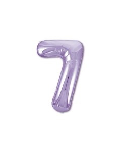 Воздушный шар Lavender Цифра 7 фиолетовый 102 см Agura
